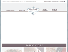 Tablet Screenshot of forwardfertility.com